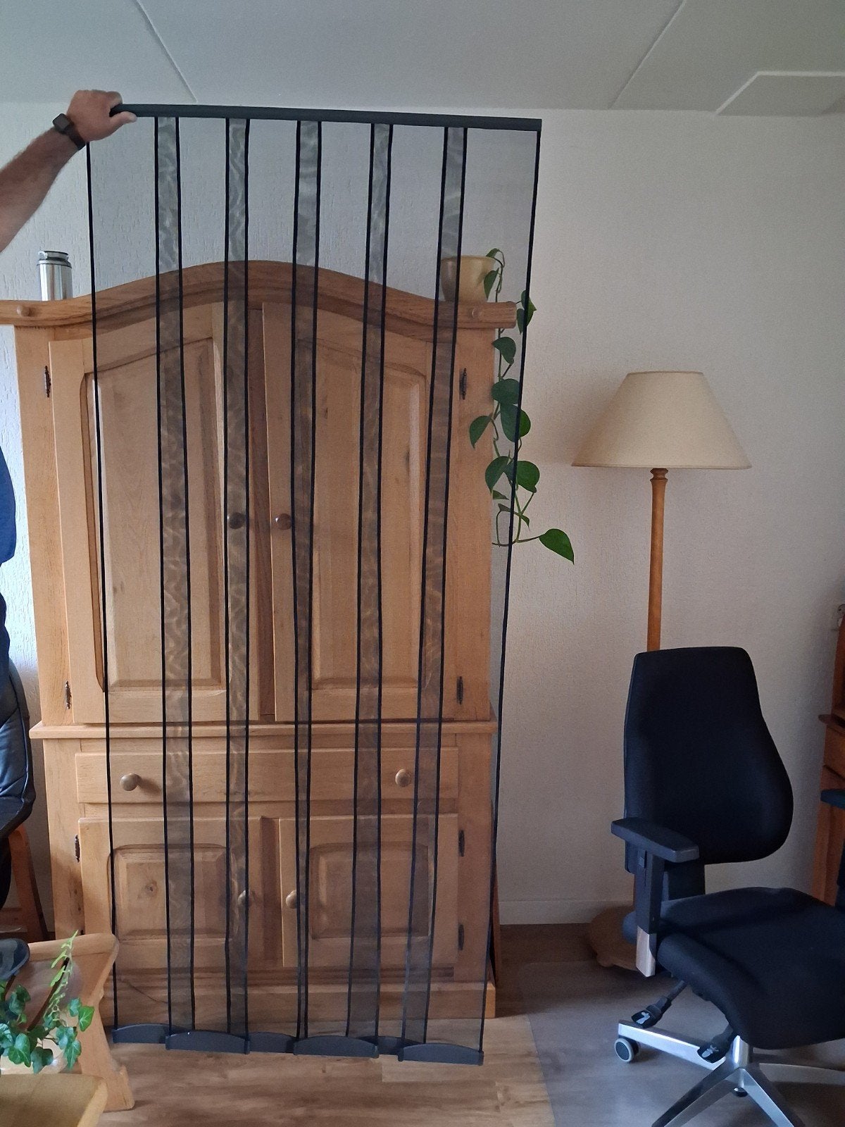 Fikszo Store Moustiquaire Deluxe - Antraciet Hordeur, Ophalen, Hordeur, 200 tot 215 cm