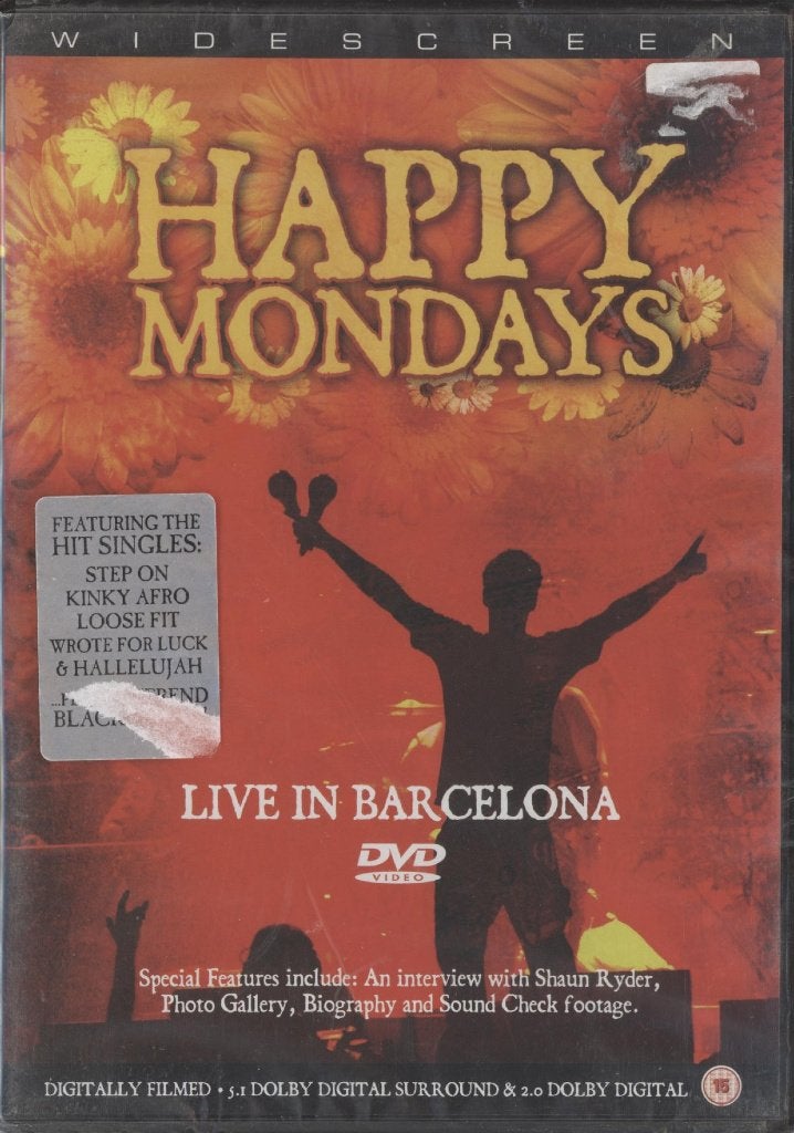 30) Happy Mondays live in Barcelona: met Kinky Afro, Donovan, Vanaf 16 jaar, Ophalen of Verzenden, Nieuw in verpakking, Concert