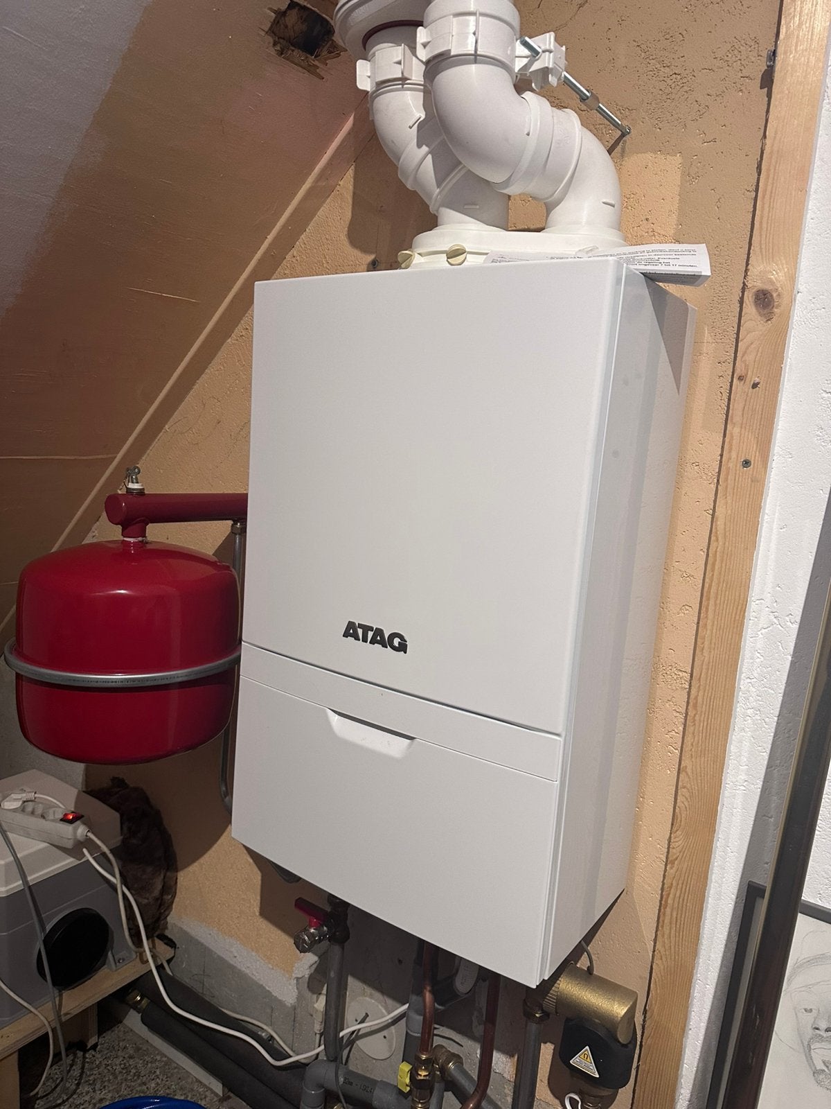 ATAG i36 ECZ CVketel incl ATAG one thermostaat, Ophalen, Zo goed als nieuw, Cv-ketel of Combi-ketel, Hoog rendement (Hr)