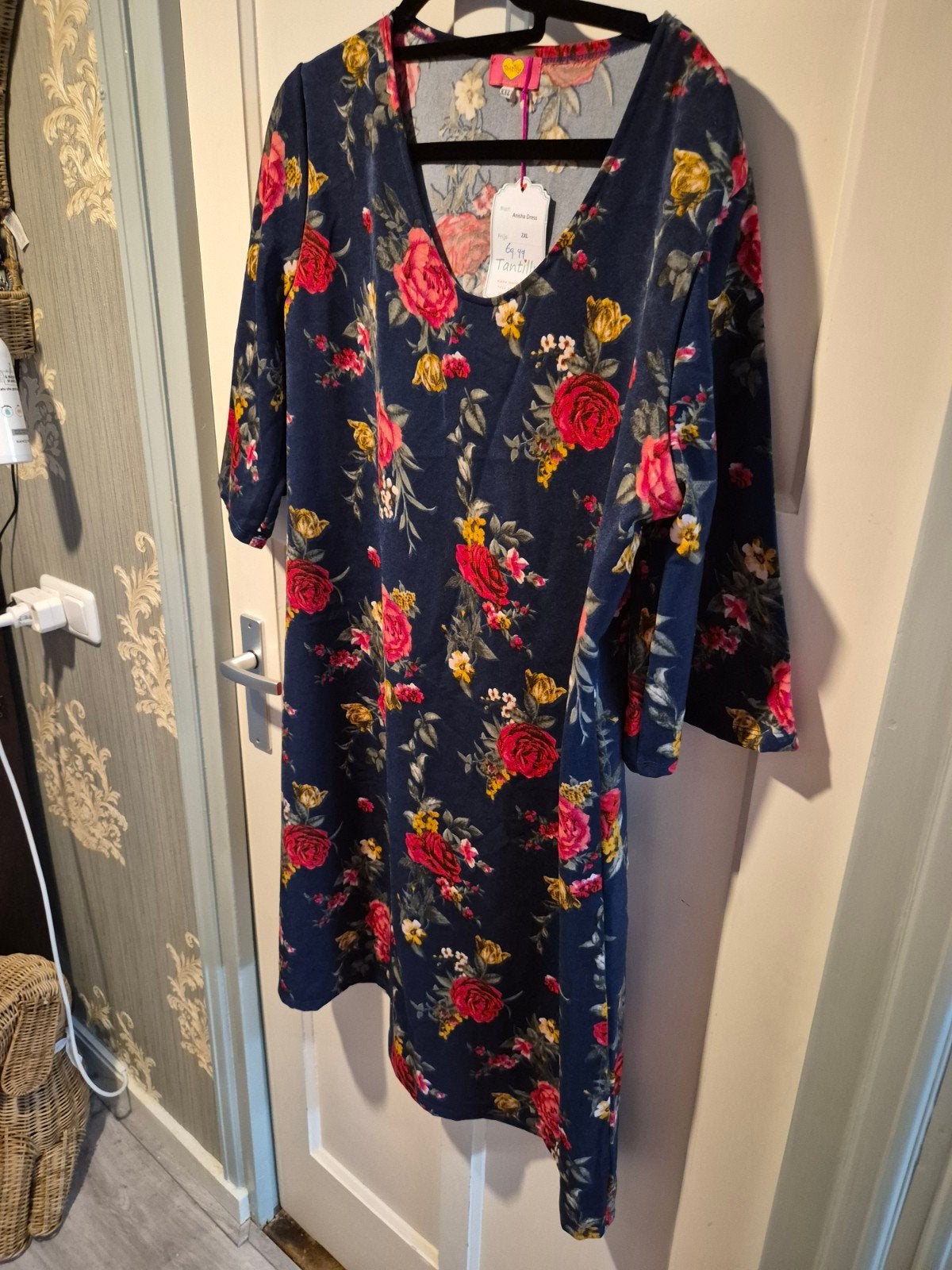 Tantilly Anisha Jurk - Bloemenprint - Maat XXL, Meerkleurig, Maat 46/48 (XL) of groter, Nieuw, Ophalen of Verzenden
