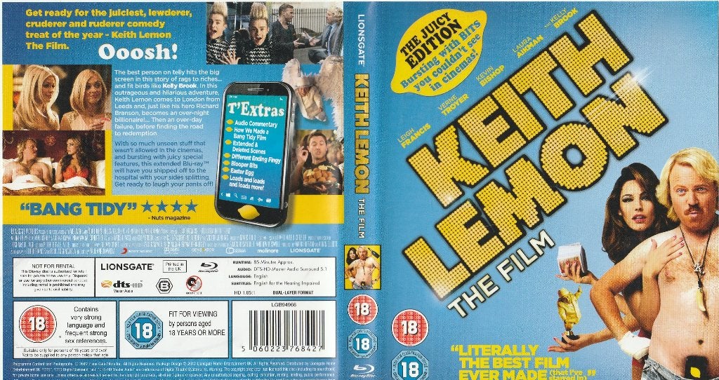 Keith lemon the film ( engels ) blu ray, Cd's en Dvd's, Vanaf 18 jaar, Engels, Ophalen of Verzenden, Zo goed als nieuw