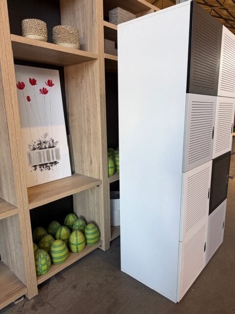 Lockerkast / kast met 8 ruimtes 100x53xH196 cm, 20 st, Ophalen of Verzenden, Gebruikt