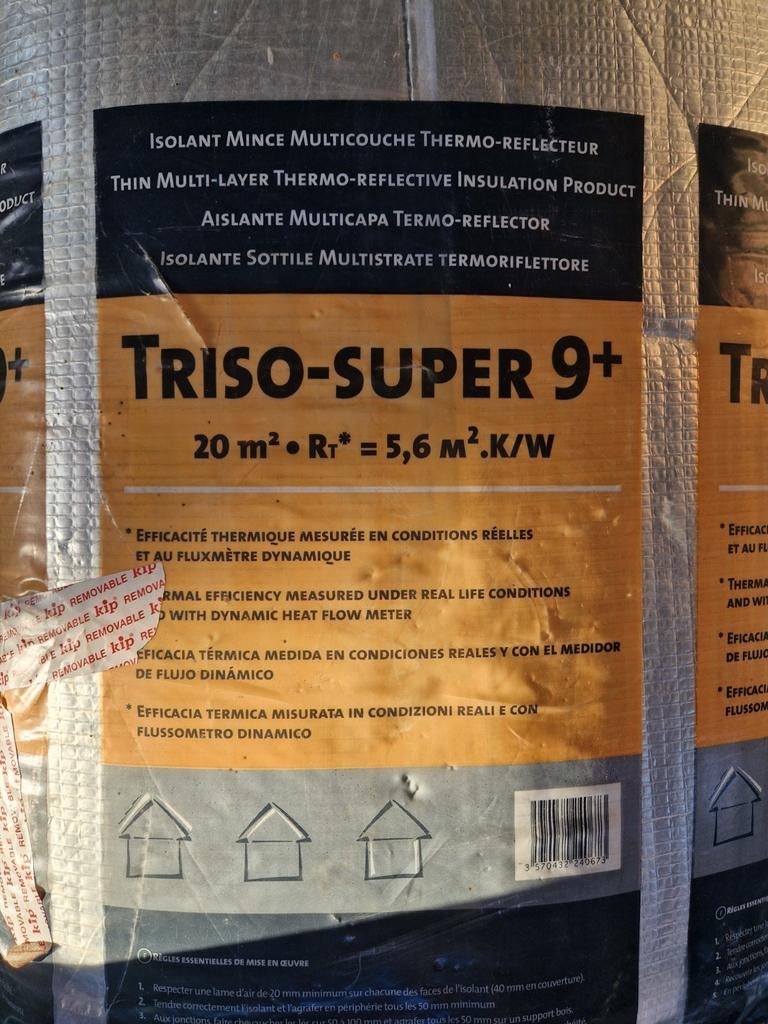 TRISO-SUPER 9+ Meerlaagse Thermische Isolatie 20m², Minder dan 4 cm, Nieuw, Ophalen of Verzenden, 15 m² of meer