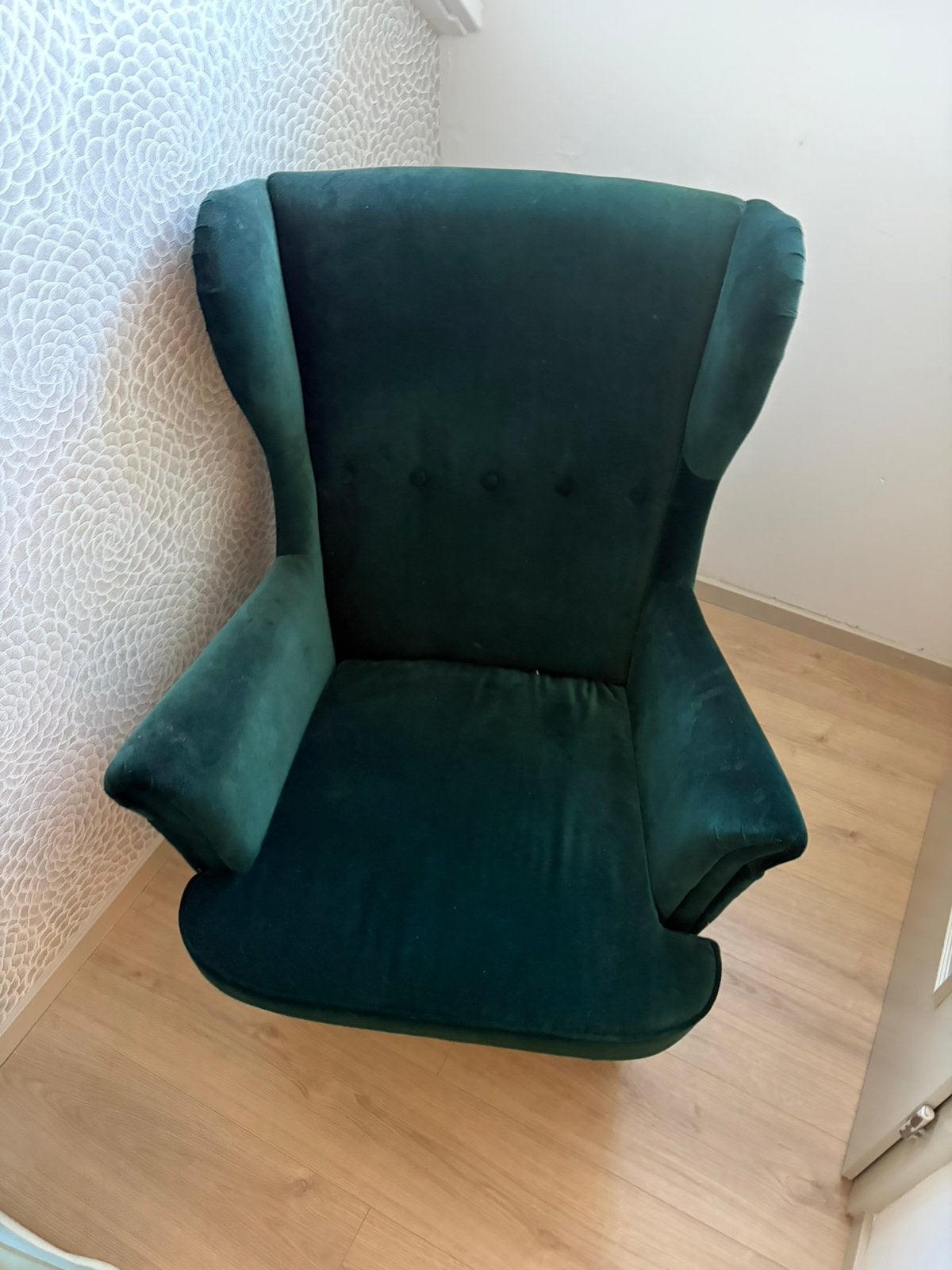 Ikea fauteuil groen, Huis en Inrichting, Fauteuils, Ophalen, Zo goed als nieuw, 75 tot 100 cm, 50 tot 75 cm