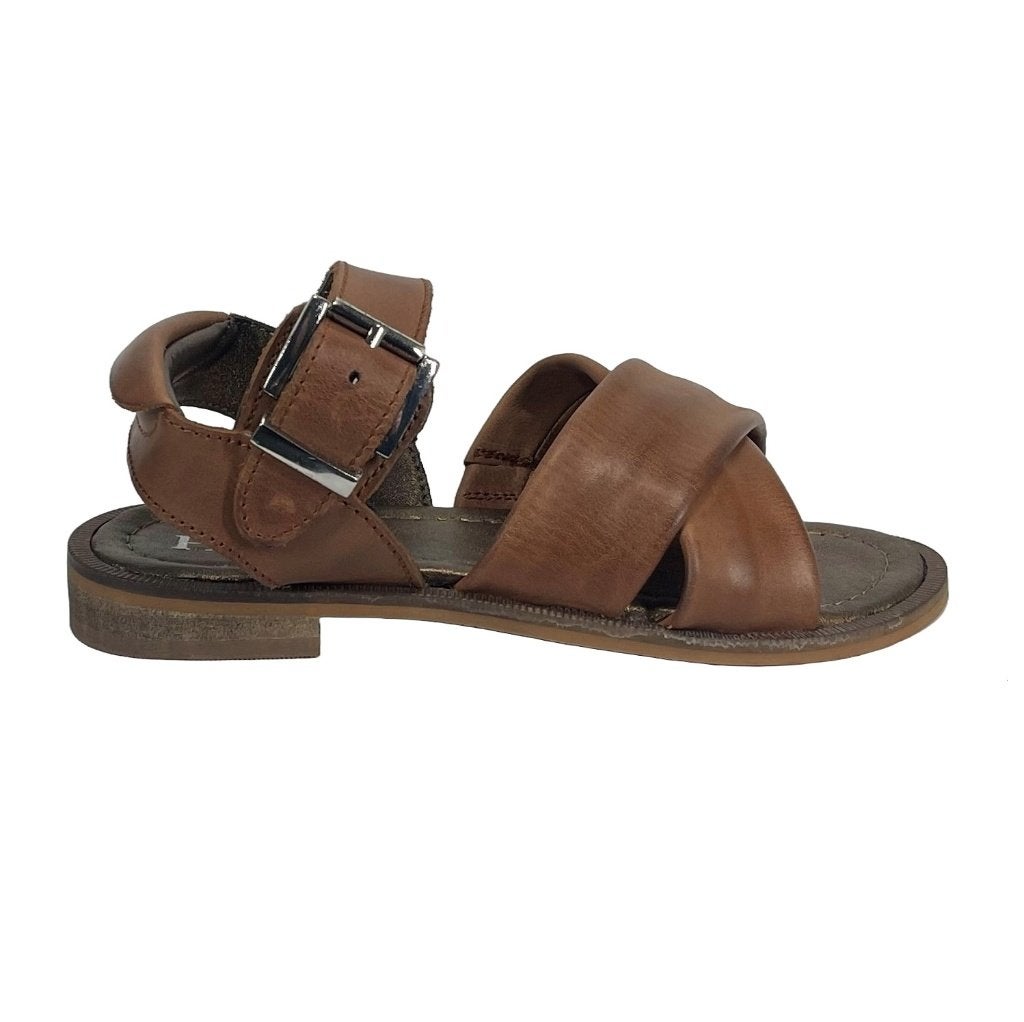 HIP maat 32 lerensandaal bruin met gespsluiting - SUPER SALE, Hip, Elzenweg 19 Waalwijk, Schoenen, Nieuw