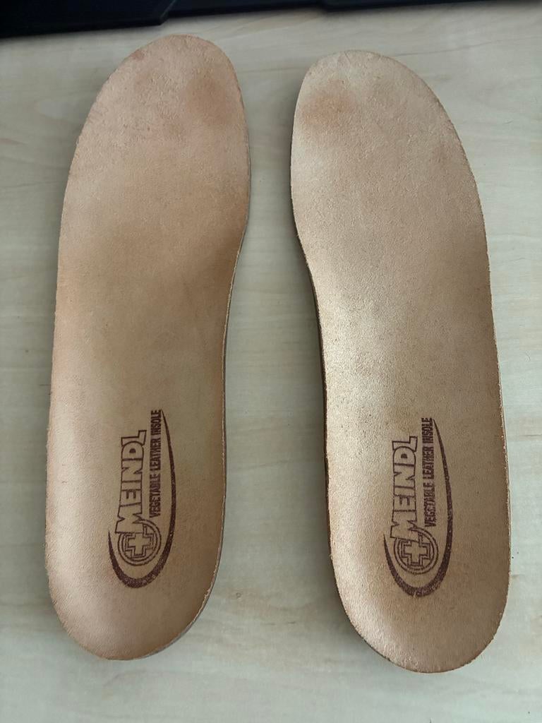 Maat 45 Meindl: Gloednieuwe vegetable Leather inlegzooltjes, Ophalen of Verzenden, Nieuw