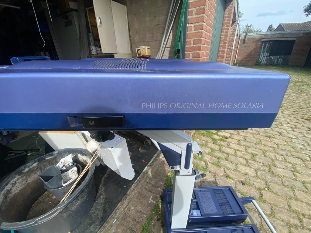 Philips Original Home Solaria Zonnebank - Gebruikt, Ophalen, Gebruikt, Zonnebank dubbelzijdig, 10 tot 15 lampen
