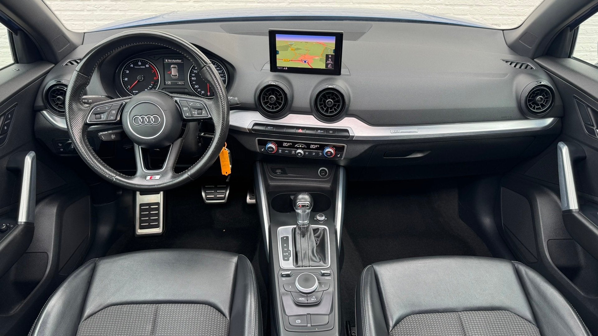 Audi Q2 1.4 TFSI CoD Full S-line Carplay Pano Leder Camera L, Auto's, Gebruikt, 150 pk, Blauw, Leder