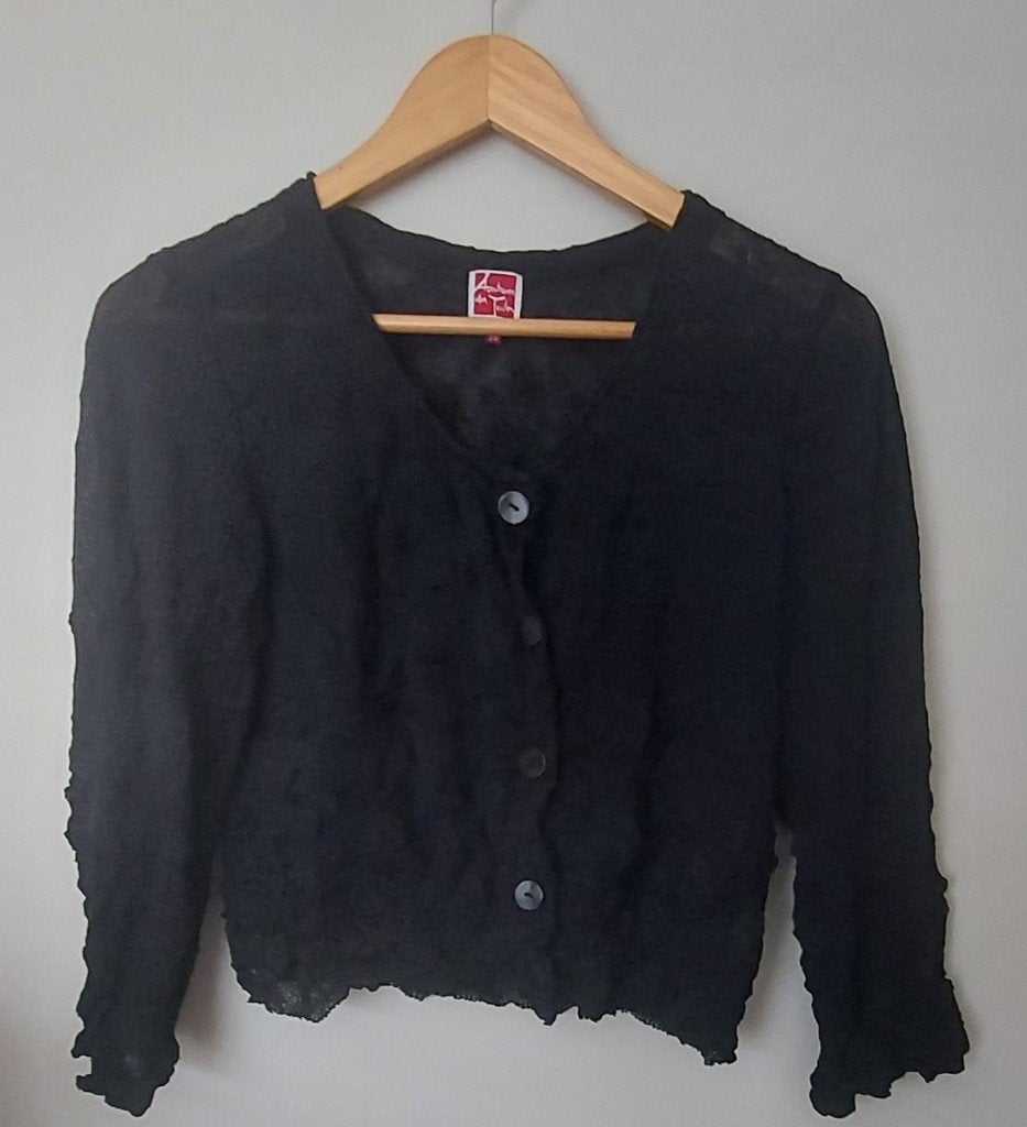 Zwart vestje van Aventures des Toiles, maat 36, Kleding | Dames, Zwart, Ophalen of Verzenden, Zo goed als nieuw, Maat 36 (S)