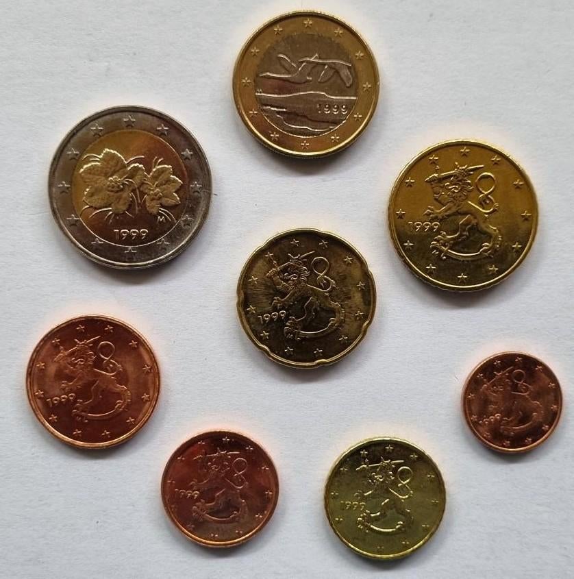 euromunten 1999/3 herdenkingsmunten, Ophalen of Verzenden, Gebruikt