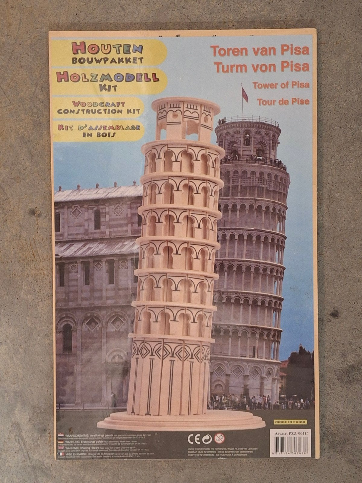 Houten Bouwpakket Toren van Pisa - Woodcraft Model, Ophalen of Verzenden
