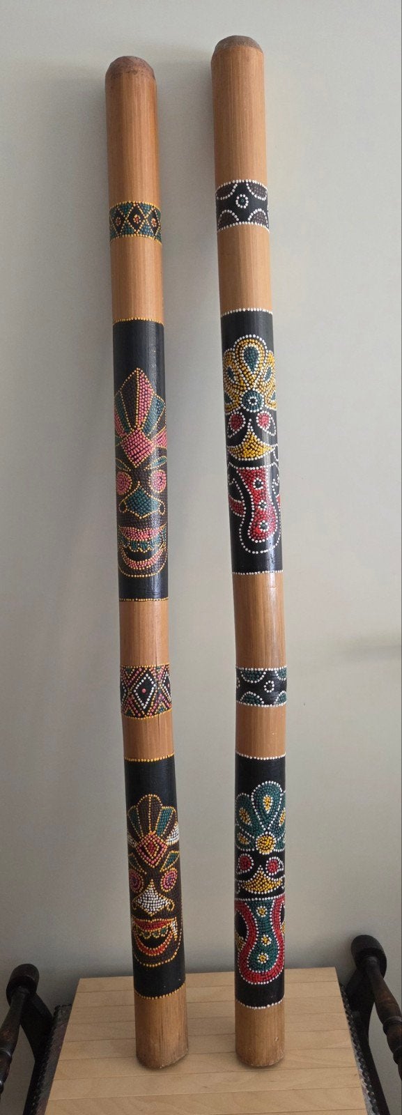 Decoratieve bamboe stokken, Ophalen