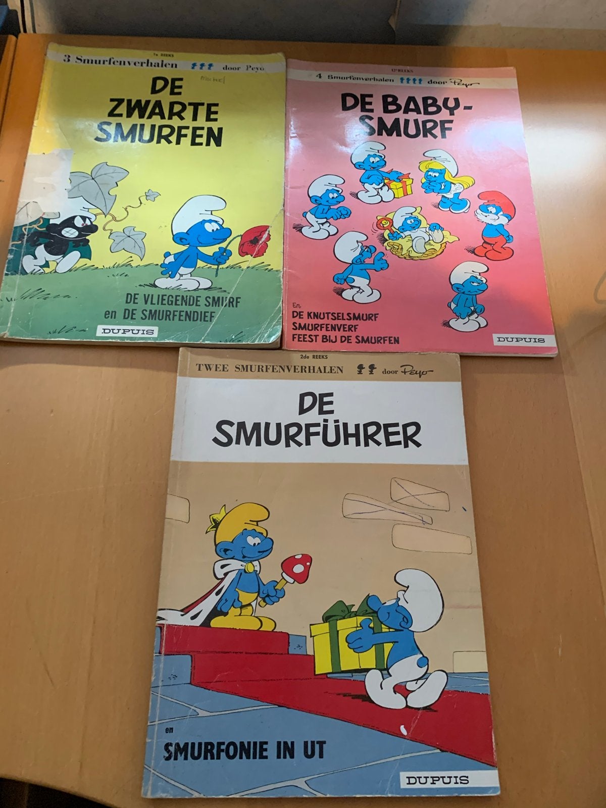 Smurfen stripboeken - De Zwarte Smurfen, De Baby-Smurf, De S, Meerdere stripboeken, Ophalen of Verzenden, Gelezen