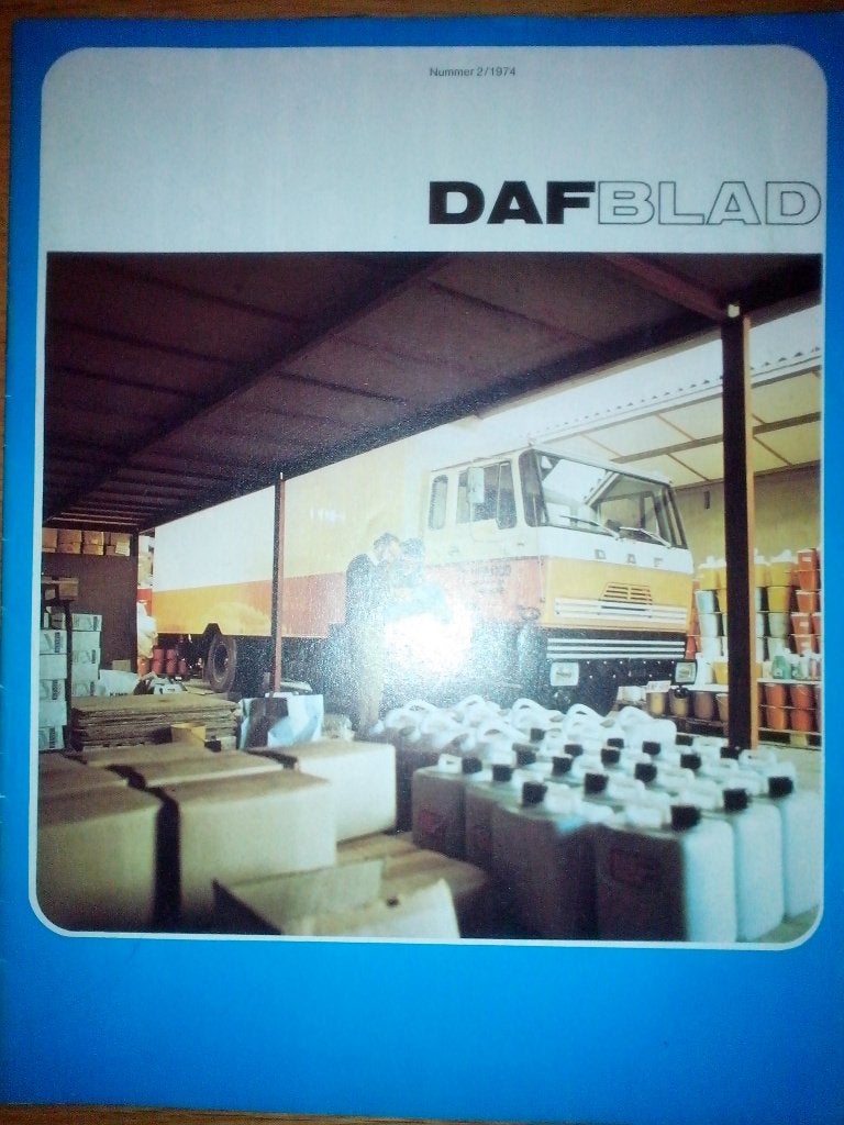 DAF Blad 1974 2 - 2800 Transportbedrijf Greving, Ophalen of Verzenden, Zo goed als nieuw, Overige merken