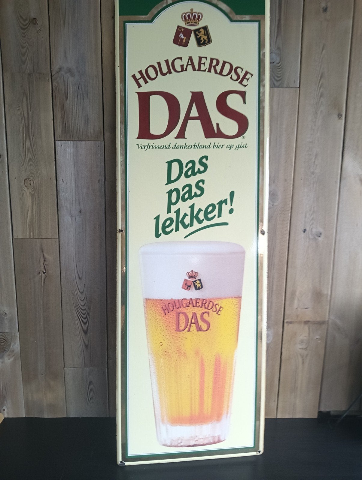 Emaille bord van Das, Ophalen, Gebruikt, Reclamebord