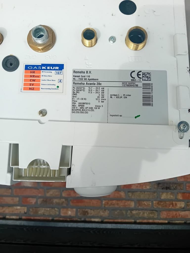 Remeha Avanta 28C4 CV-ketel, Doe-het-zelf en Verbouw, 30 tot 80 cm, Gebruikt, Hoog rendement (Hr), Cv-ketel of Combi-ketel