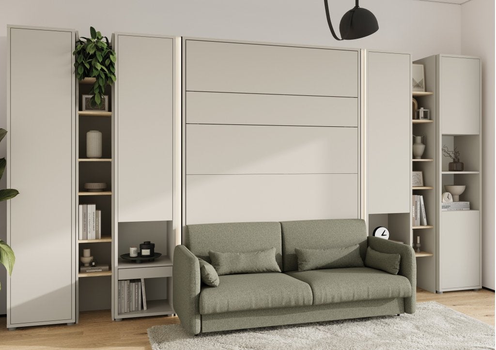 Concept opklapbed verticaal - 160x200 - Cashmere, Huis en Inrichting, Slaapkamer | Bedden, Niet ingevuld, Niet ingevuld, Niet ingevuld