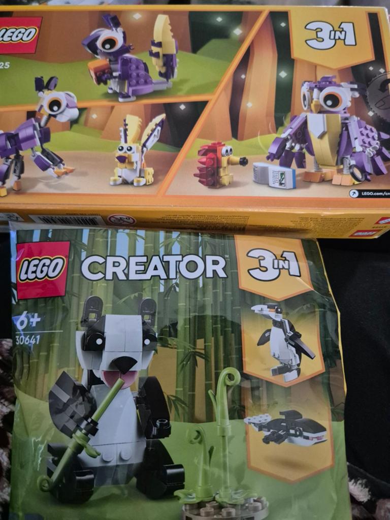LEGO Creator 3in1 Panda en Boswezens sets, Ophalen, Lego, Nieuw, Ongeopend/sealed