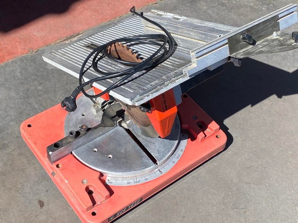 Stayer SCE 1610 Tafelzaagmachine en Afkortzaag, Doe-het-zelf en Verbouw, Gereedschap | Zaagmachines, Ophalen, Gebruikt, 70 mm of meer