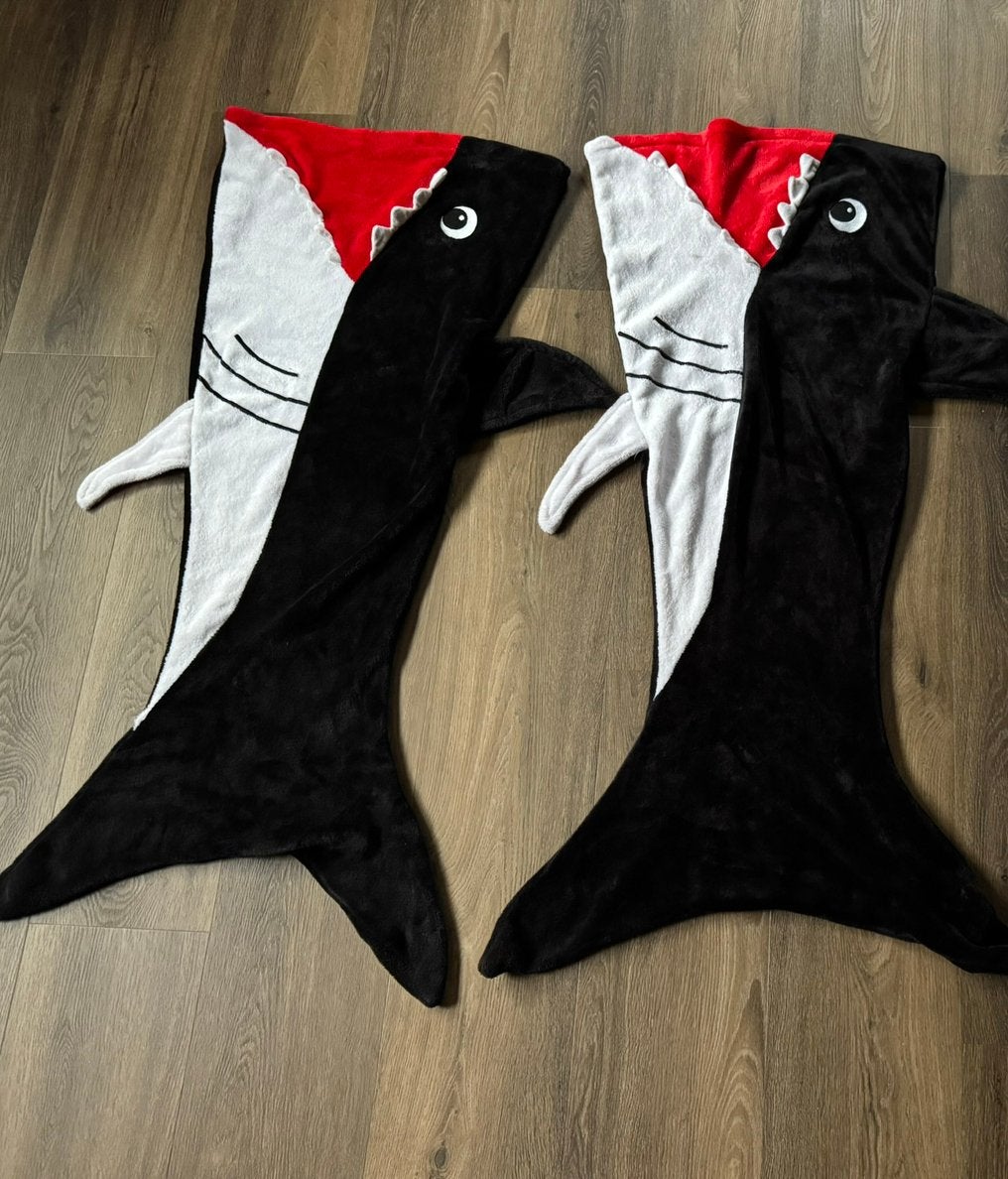 2x fleecedeken haai, Ophalen of Verzenden