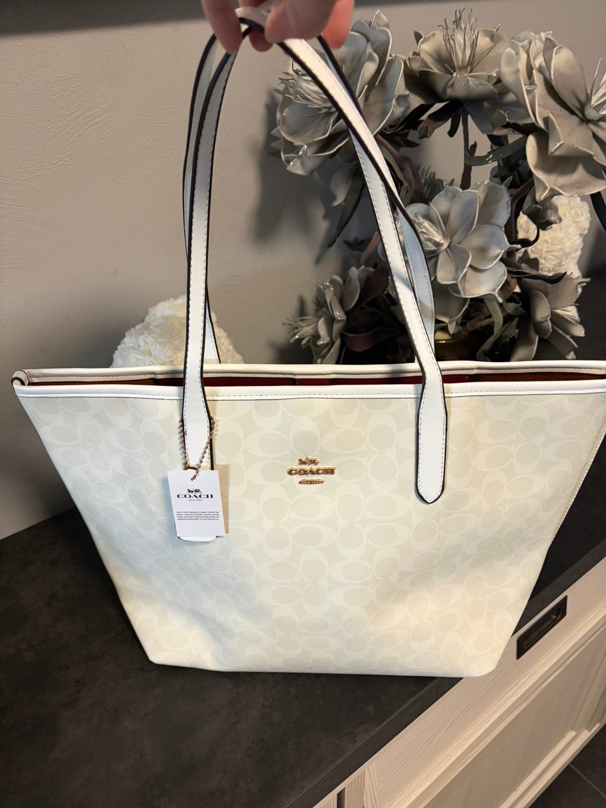 Nieuwe coach tote city bag, Ophalen of Verzenden, Zo goed als nieuw, Beige, Shopper