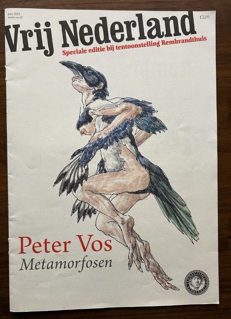 Peter Vos – Metamorfosen | Vrij Nederland bijlage, Ophalen of Verzenden, Zo goed als nieuw, Krant