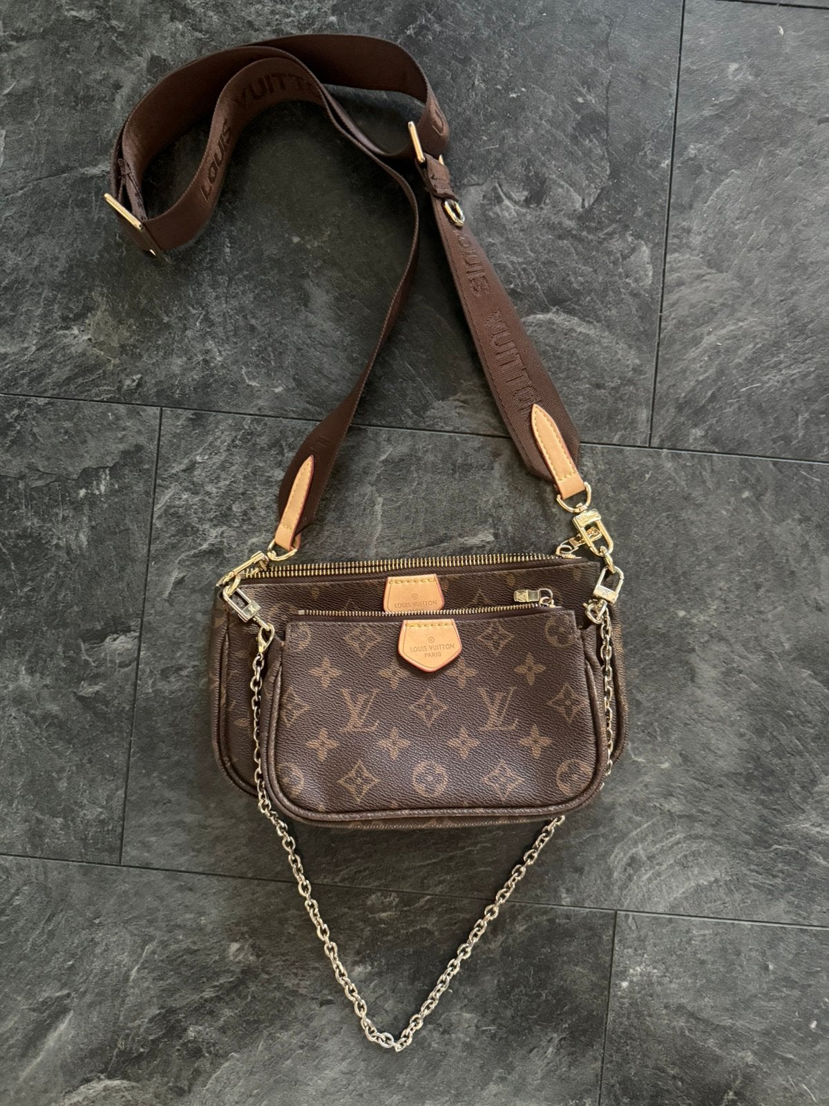 Lv louis vuitton tasje, Ophalen of Verzenden, Bruin