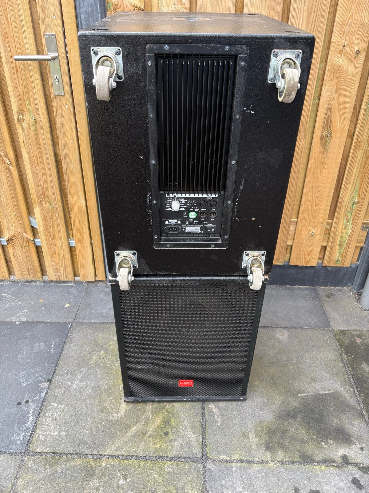 Lem T5S Actieve Subwoofer Titanium serie, Gebruikt, Subwoofer, 120 watt of meer, Ophalen