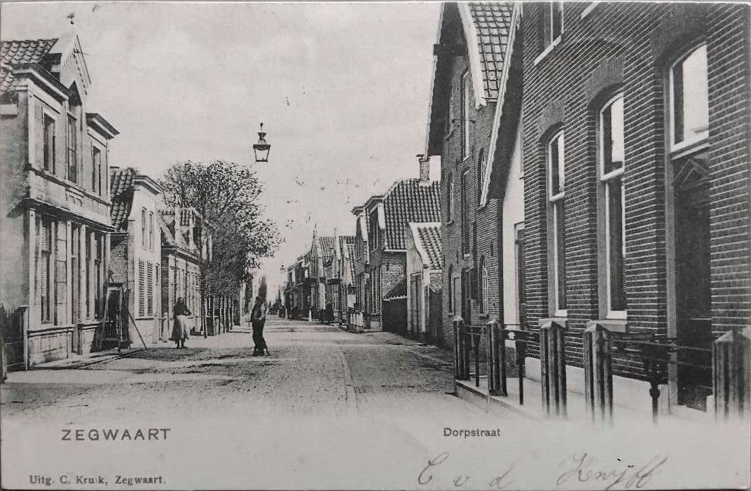 Zegwaart (Zuid-Holland) – Dorpstraat 1902 (Uitg. C. Kruik), Ophalen of Verzenden, Voor 1920, Gelopen, Zuid-Holland