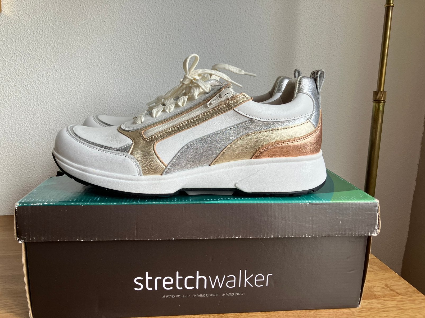 Xsensible Stretchwalker nieuwpaar leren sneaker wit mt 42 HX, Verzenden, Wit, Nieuw, Sneakers of Gympen