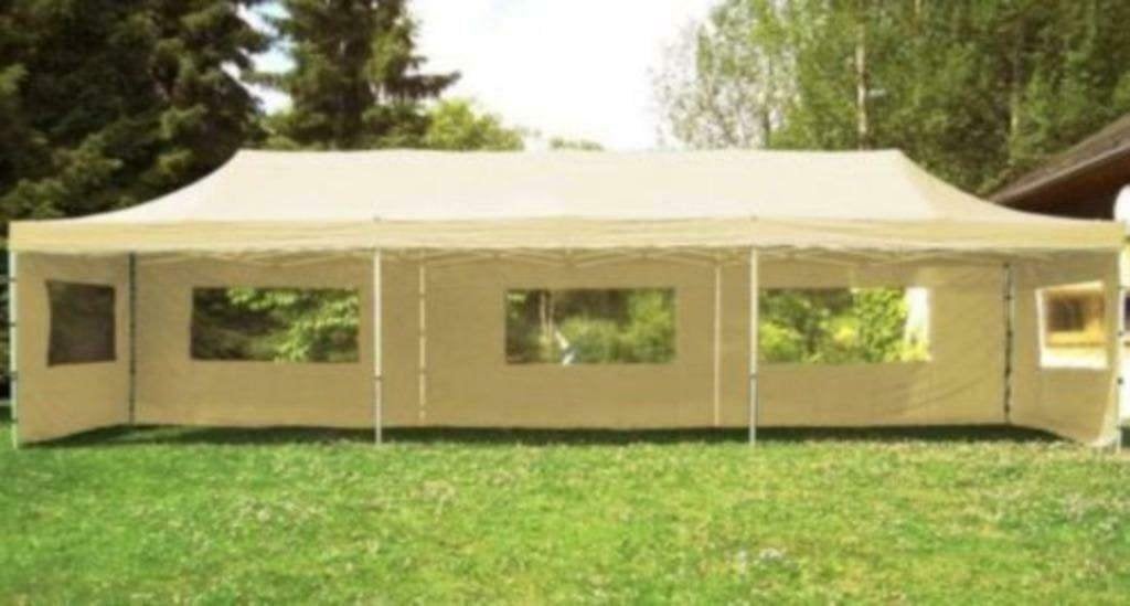 Profi Easy-Up Vouwpaviljoen/Vouwtent/Partytent 3x9m Champagn, Opvouwbaar, Partytent, Nieuw, 8 meter of meer