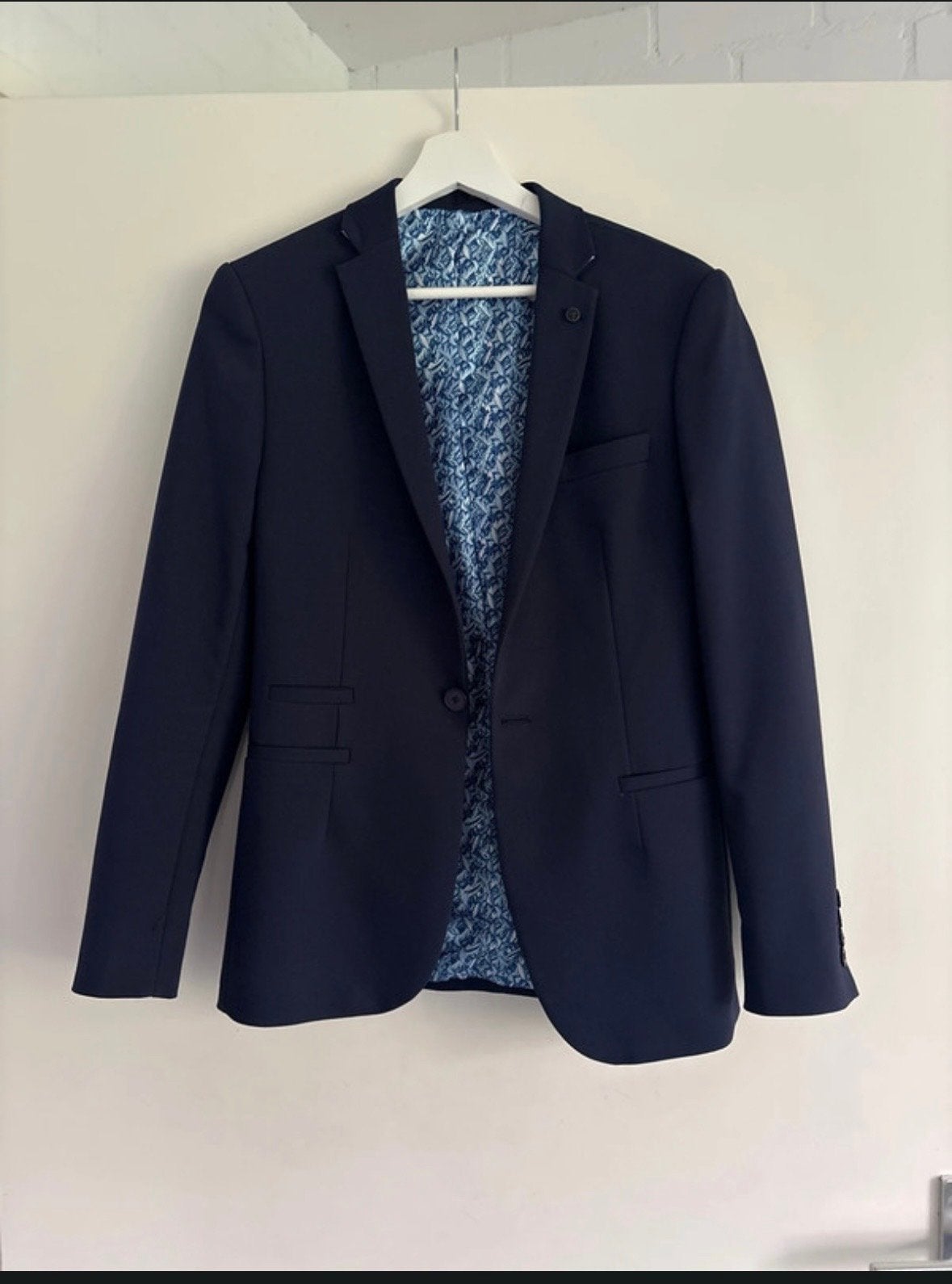 Actual Pak (colbert 46, broek 48) met Purewhite blouse XS, Ophalen of Verzenden, Zo goed als nieuw, Maat 46 (S) of kleiner, Blauw