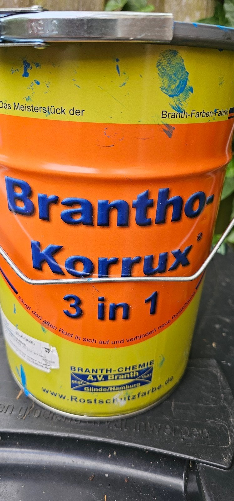 Brantho Korrux 3 in 1 verf - Blue Daze P #2 literPG1239-6, Blauw, Nieuw, Ophalen of Verzenden, Verf