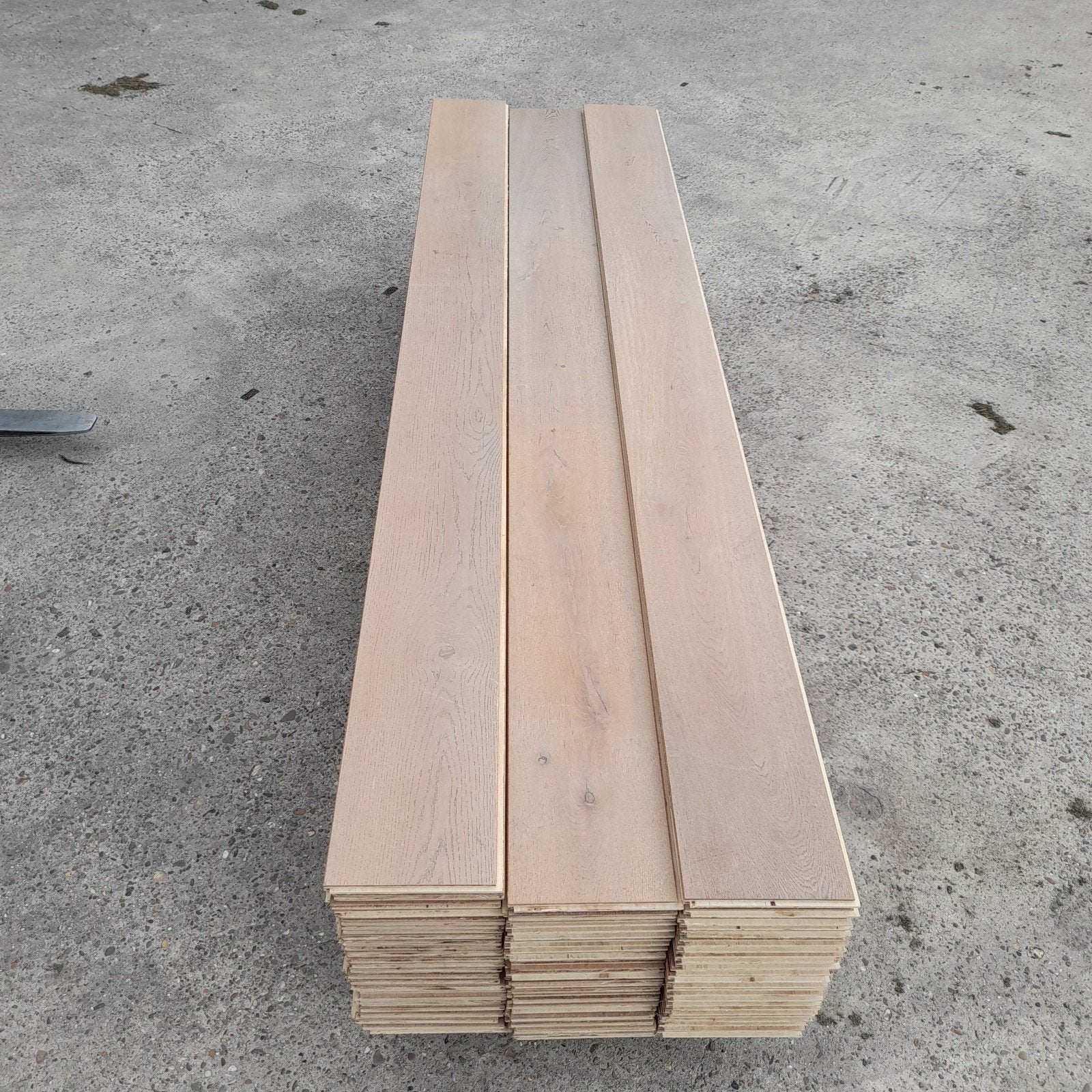 Eiken vloer multivloer 34 m2 vloerdelen 20 cm breed, Ophalen, Vloerdelen of -planken, 10 m² of meer, Nvt