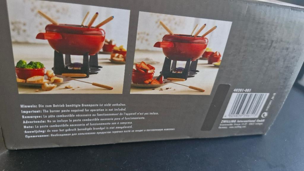 Zwilling fondue set nieuw in doos, Ophalen of Verzenden, Nieuw, Brander, Fondueset