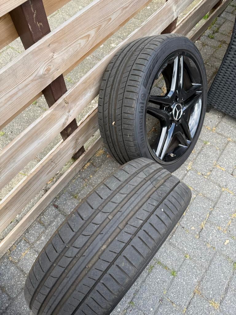 Mercedes AMG velgen met TPMS 5x112, Ophalen of Verzenden, Gebruikt