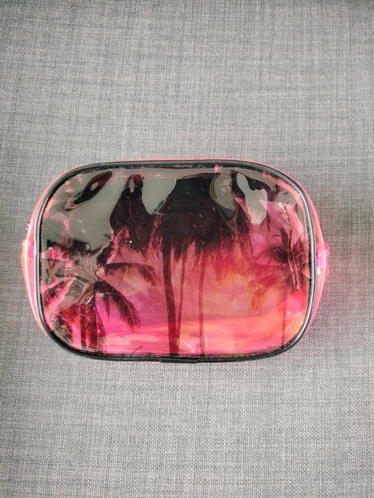 Toilettasje met palmbomen print, Verzenden, Gebruikt, Overige kleuren, Dame