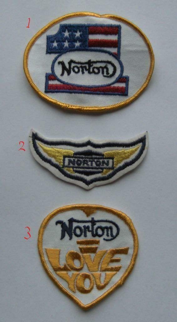 Norton commando enz patch badge opnaai embleem vintage NOS, Ophalen of Verzenden, Nieuw, Motoren