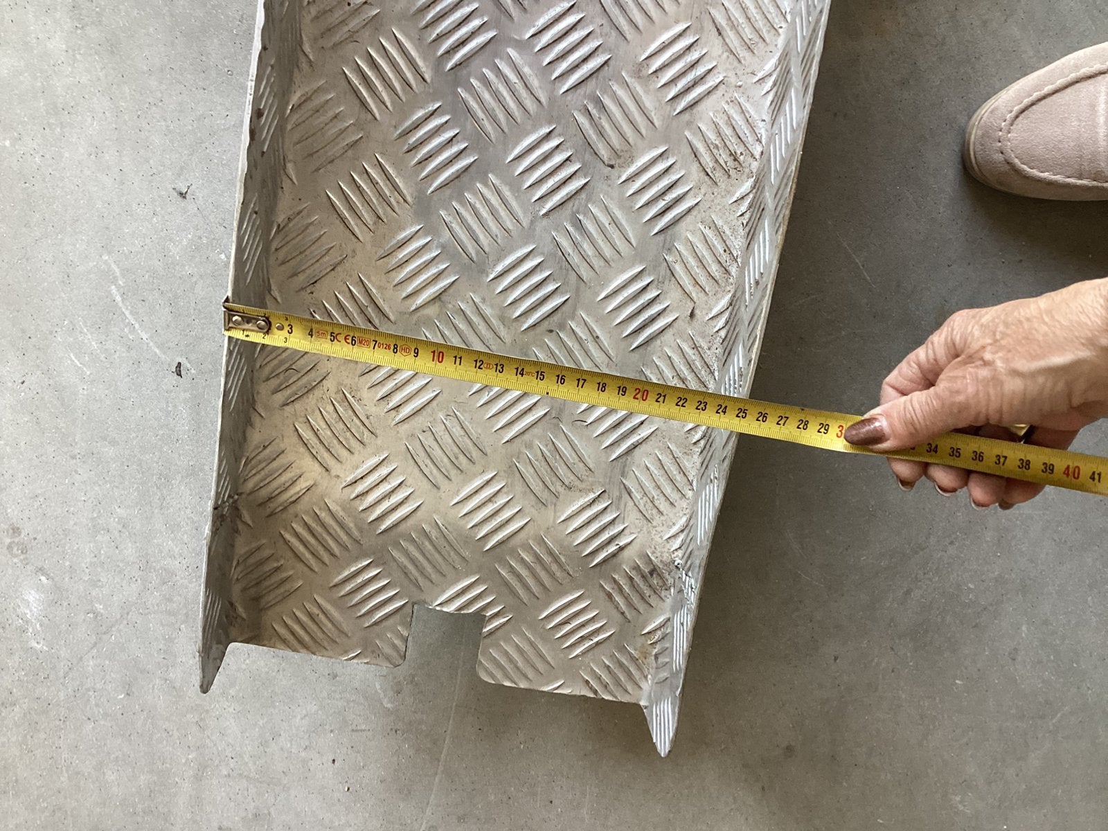 Te koop oprijplaat 2 meter lengte, Ophalen, Zo goed als nieuw