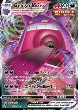 GENGAR VMAX 157/264 - FUSION STRIKE, Ophalen of Verzenden, Nieuw, Losse kaart, Foil
