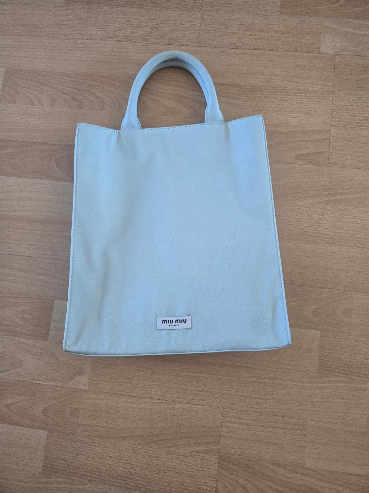 Miu Miu tasje - Lichtblauw, Sieraden, Tassen en Uiterlijk, Ophalen of Verzenden, Gebruikt, Blauw, Handtas