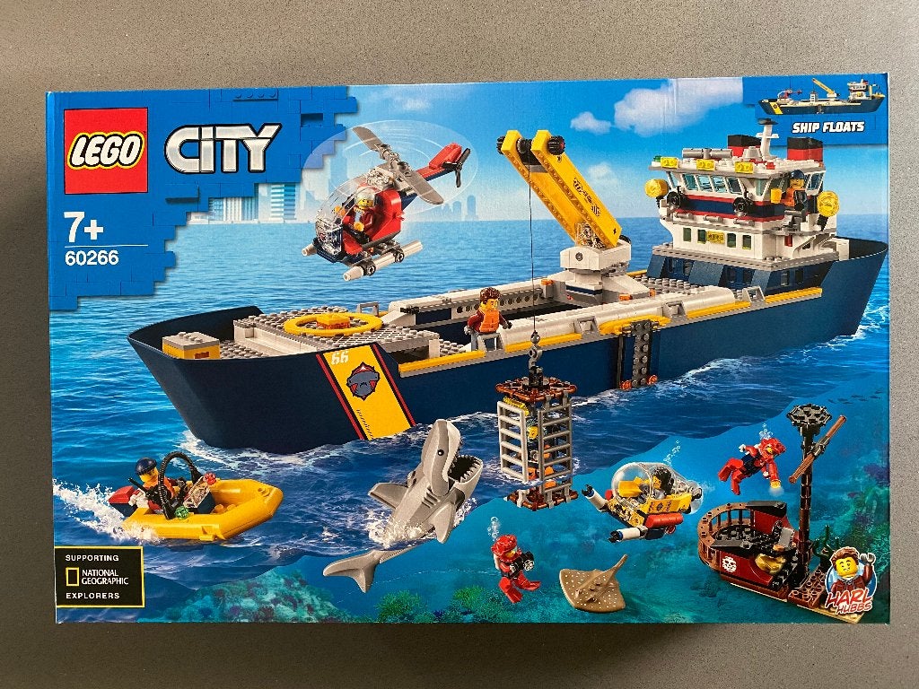 Lego 60266 Oceaan onderzoekschip NIEUW, City, Nieuw, Ophalen of Verzenden, Complete set
