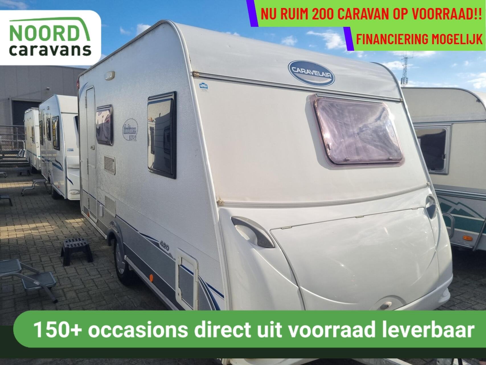 CARAVELAIR ambiance style 420 MOVER + VOORTENT + FRANSBED, Caravans en Kamperen, Caravans, Bedrijf, 750 - 1000 kg, Caravelair