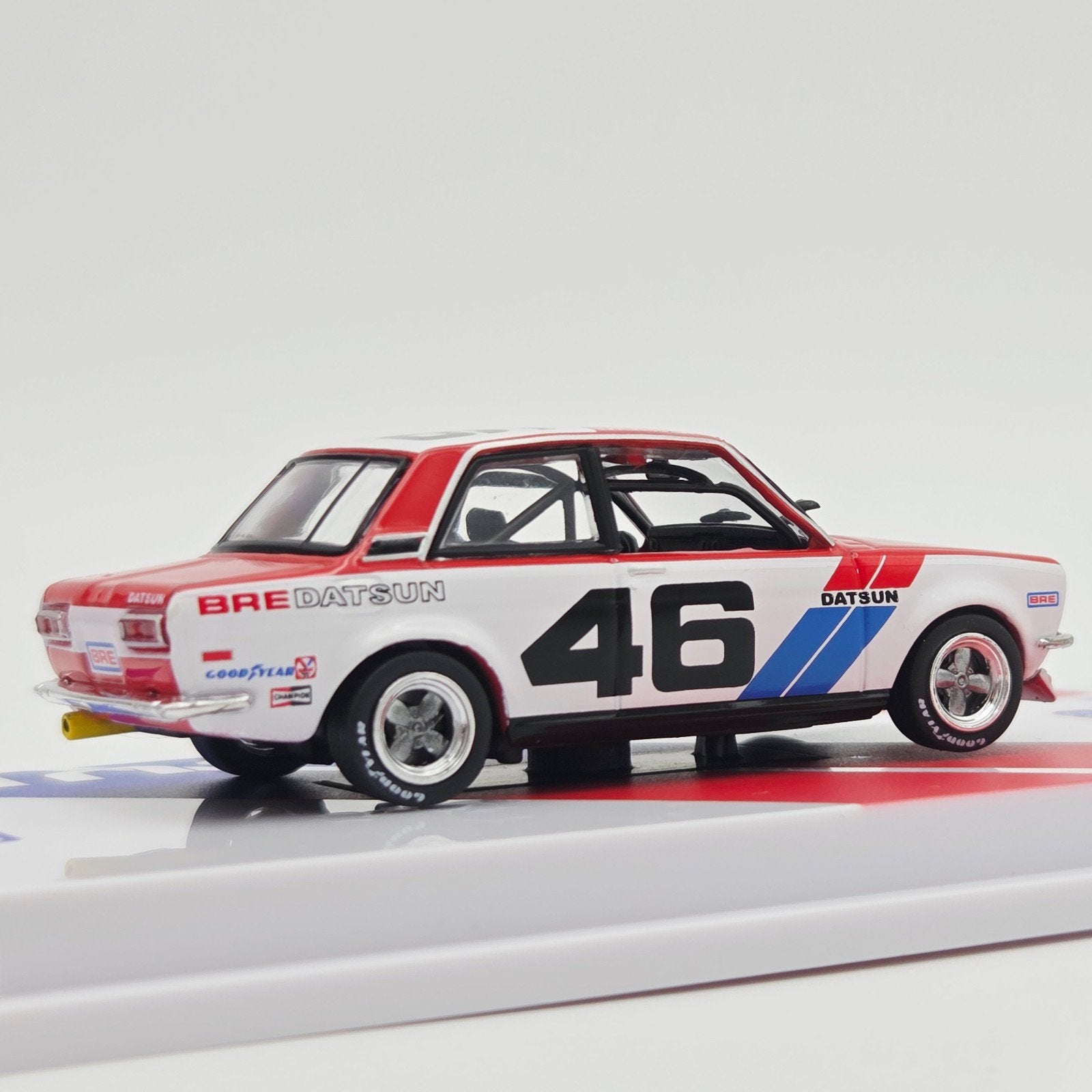 Tarmac – 1971 BRE Datsun 510 #46 John Morton Trans-Am 2.5 Ch, Mymodelcar@outlook.com, Auto, Tarmac, Ophalen of Verzenden