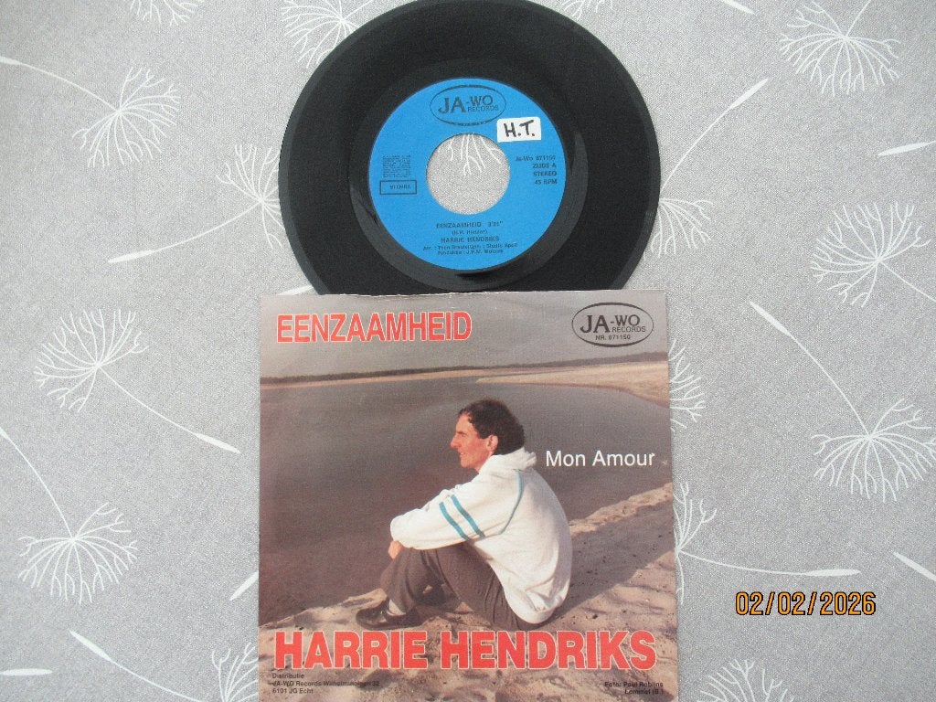 Harrie Hendriks    Eenzaamheid, Ophalen of Verzenden, Zo goed als nieuw, 7 inch, Nederlandstalig