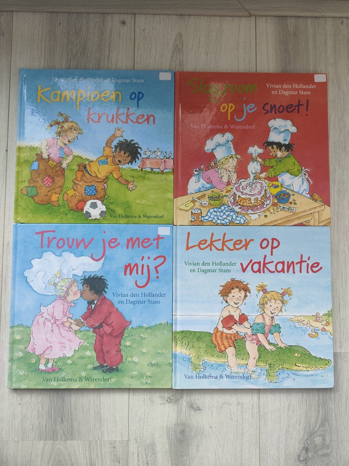 4 kinderboeken Vivian den Hollander & Dagmar Stam, Boeken, Ophalen of Verzenden, Zo goed als nieuw, Vivian den Hollander & Dagmar Stam