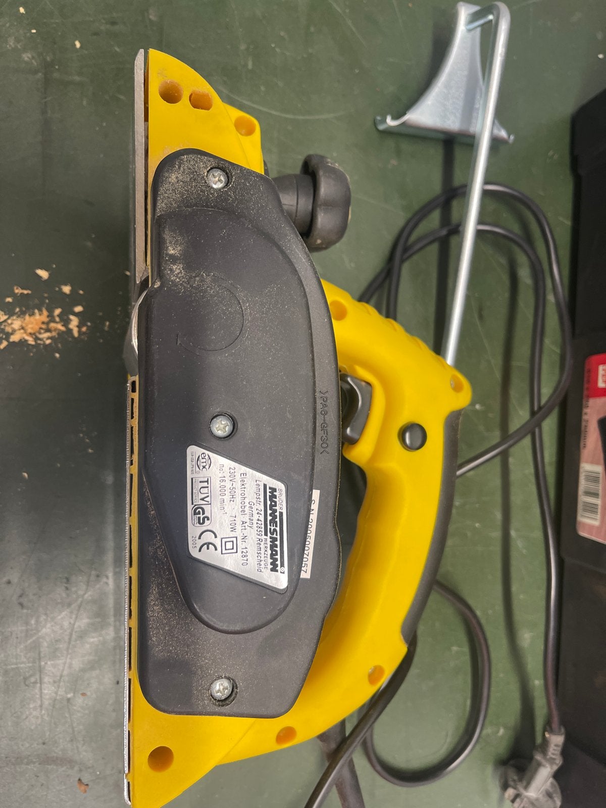 Mannesmann elektrische schaaf in kist, Doe-het-zelf en Verbouw, Schaafmachines, Gebruikt, Elektrisch, Ophalen