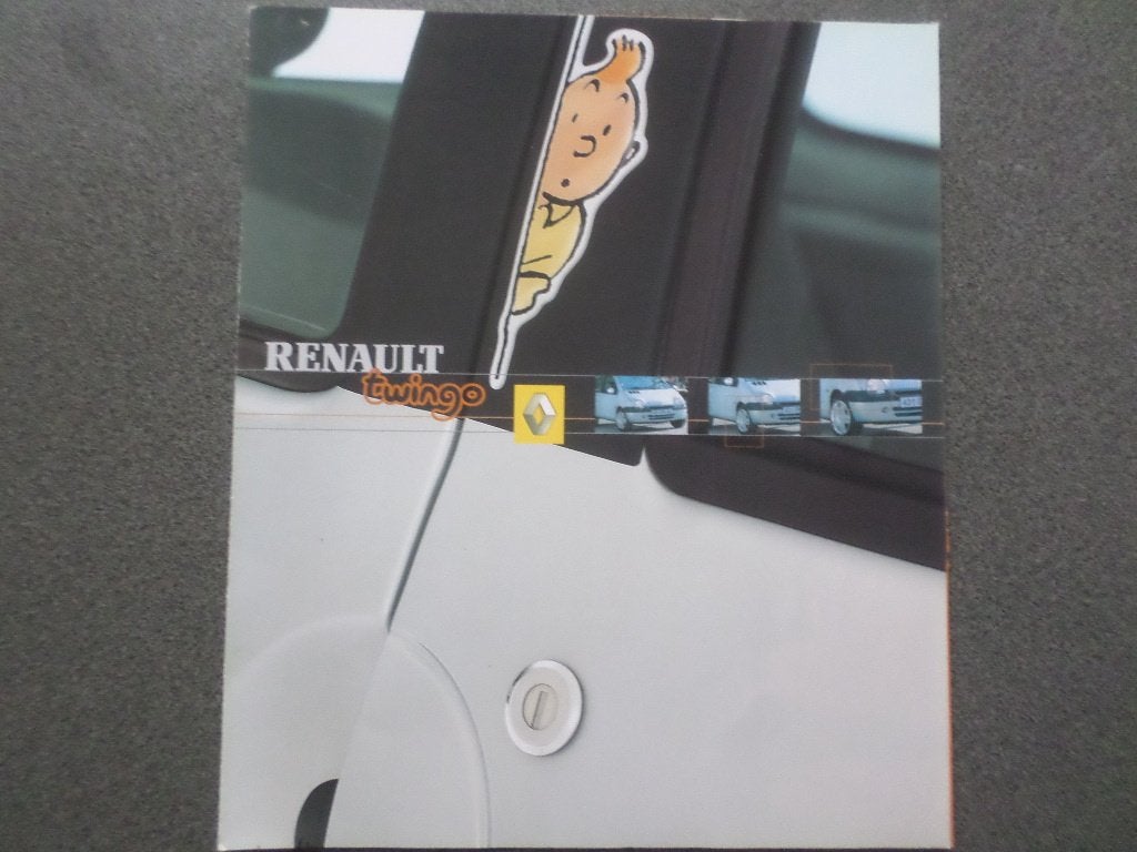 Renault Twingo Kuifje Tintin Editie Brochure, Ophalen of Verzenden, Zo goed als nieuw, Renault