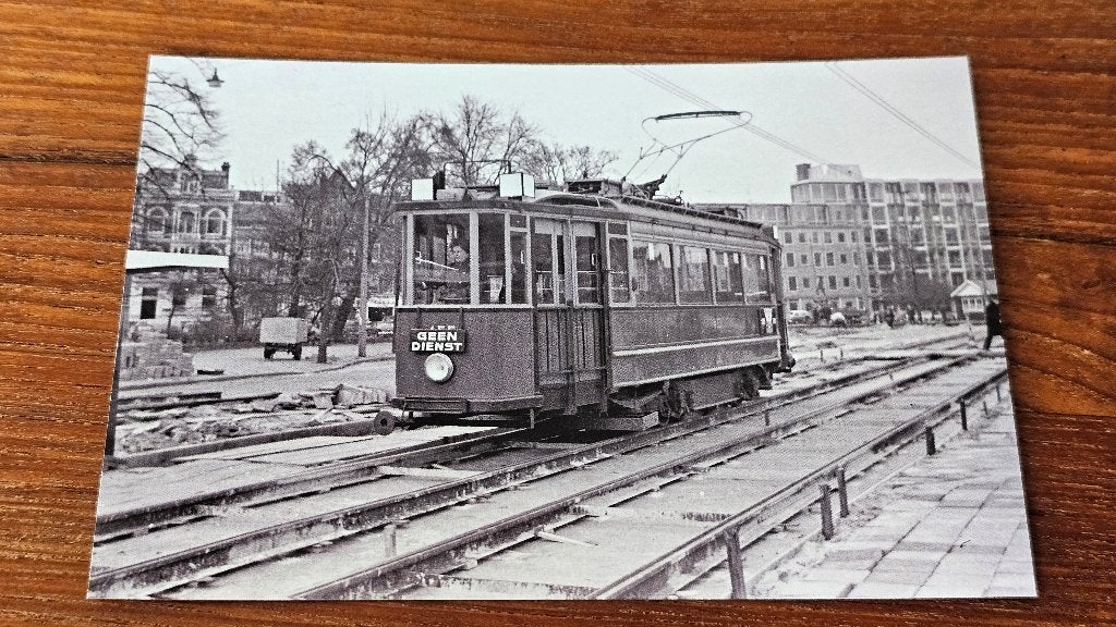 Foto TRAM GVB Amsterdam 455 Frederiksplein, Verzenden, Gebruikt, Tram, Overige typen