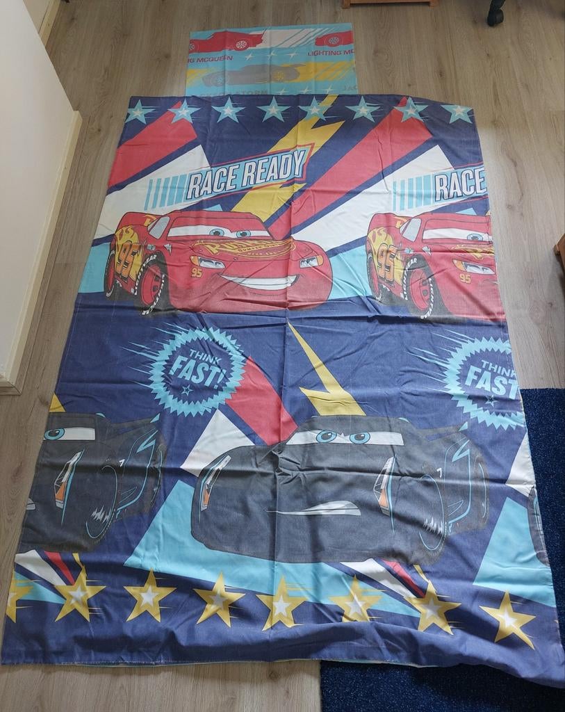 Cars dekbedovertrek met Lightning McQueen, Ophalen, Overige kleuren, Jongetje of Meisje, Dekbedovertrek